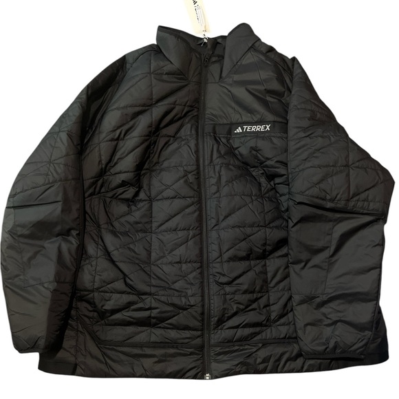 ADIDAS TERREX BLACK SYNTHETIC INSULATED PACKABLE LIGHT WEIGHT JACKET SIZE 4X - Picture 13 of 16